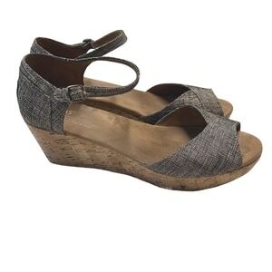 Tom's‎ wedge ankle strap sandals